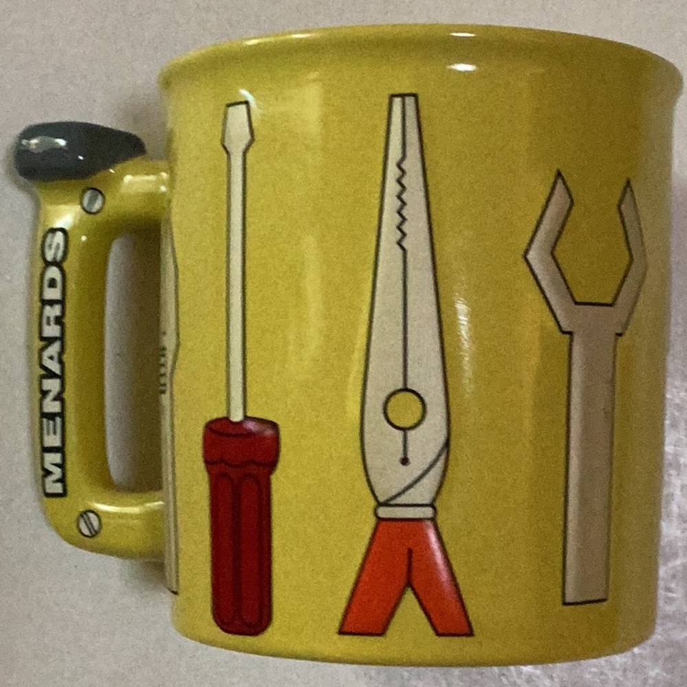 Menards Tool Time Handyman Fix It Pliers Screwdriver Wrench Toolbox‎ Tools Mug